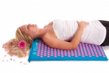 Flowee Spijkermat groot Blauw-Roze Flowee Spijkermat groot Blauw-Roze