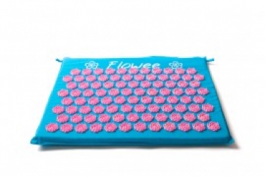 Flowee Spijkermat klein Blauw-Roze Flowee Spijkermat klein Blauw-Roze