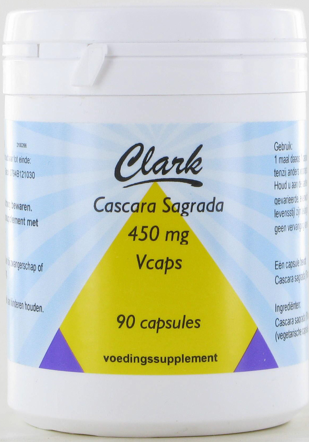 Clark Cascara Sagrada 450mg (90 vegacaps)