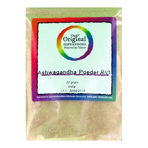 Biologische Ashwagandha poeder (50 gram)