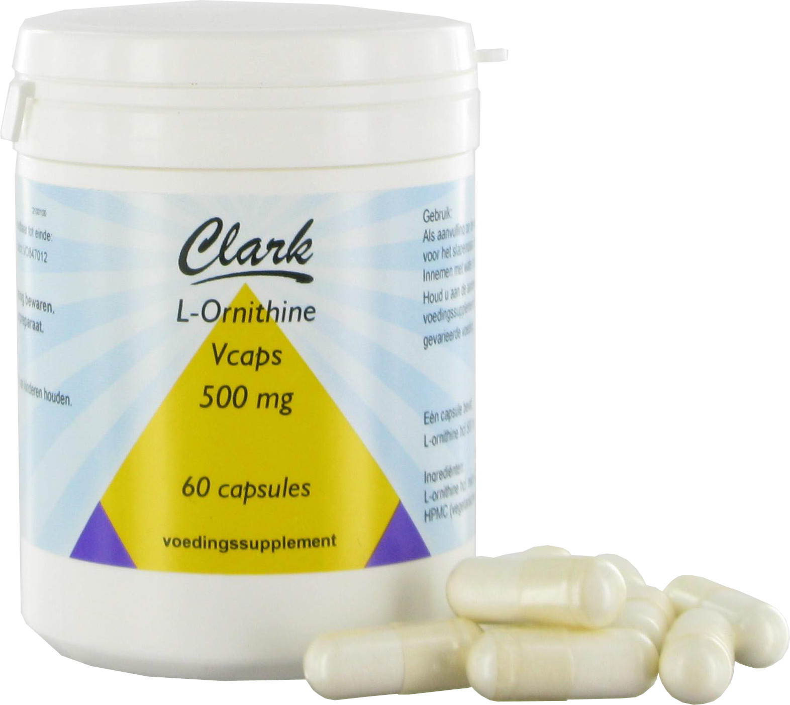 Clark L-Ornithine (60 vegacaps, 500mg)