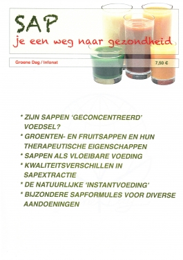 Sap je een weg naar gezondheid