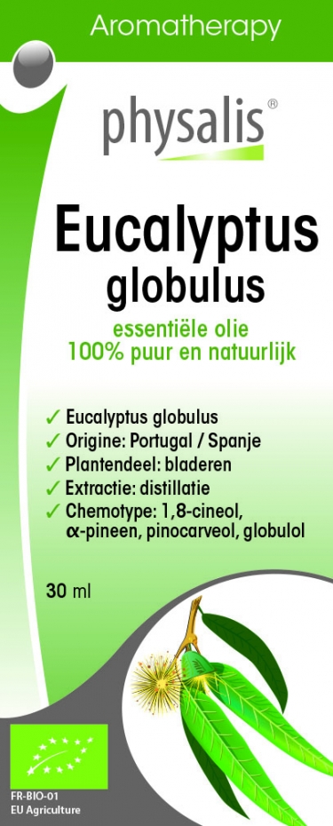 Biologische etherische Eucalyptus Globulusolie 30ml